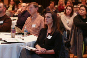 Teachers participate in a US Holocaust Memorial Museum workshop in Huntsville, Alabama.